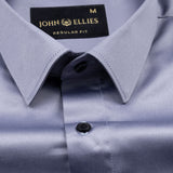 Montor Lavender Grey Satin Men's Shirt - John Ellies