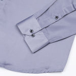 Montor Lavender Grey Satin Men's Shirt - John Ellies