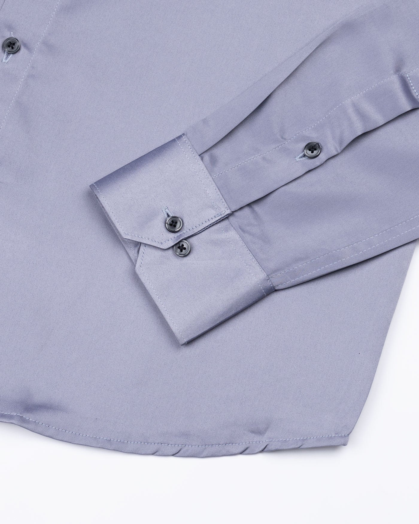 Montor Lavender Grey Satin Men's Shirt - John Ellies