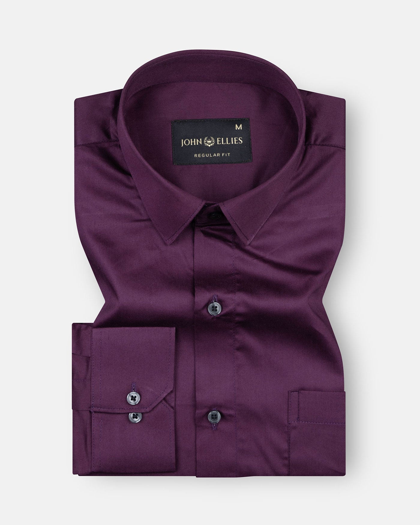 Stark Palatinate Purple Super Soft Premium Cotton Shirt - John Ellies