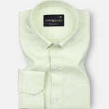 Siento Felix Lime Stripe Oxford Cotton Shirt - John Ellies