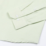 Siento Felix Lime Stripe Oxford Cotton Shirt - John Ellies