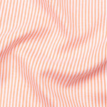 Siento Felix Coral Orange Stripe Oxford Cotton Shirt - John Ellies