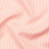 Siento Felix Coral Orange Stripe Oxford Cotton Shirt - John Ellies