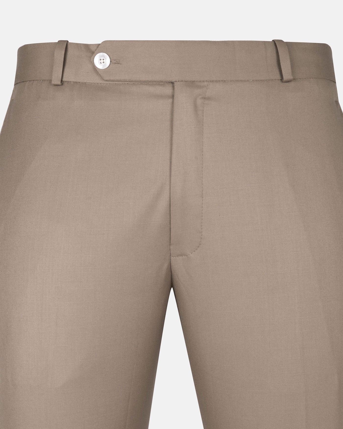 Zernol Khaki Formal Cotton Stretchable Pant - John Ellies
