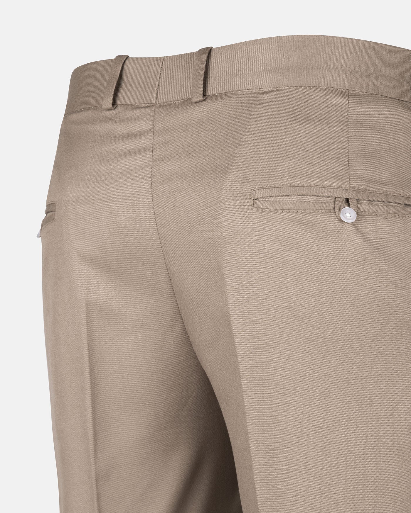 Zernol Khaki Formal Cotton Stretchable Pant - John Ellies