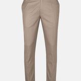 Zernol Khaki Formal Cotton Stretchable Pant - John Ellies