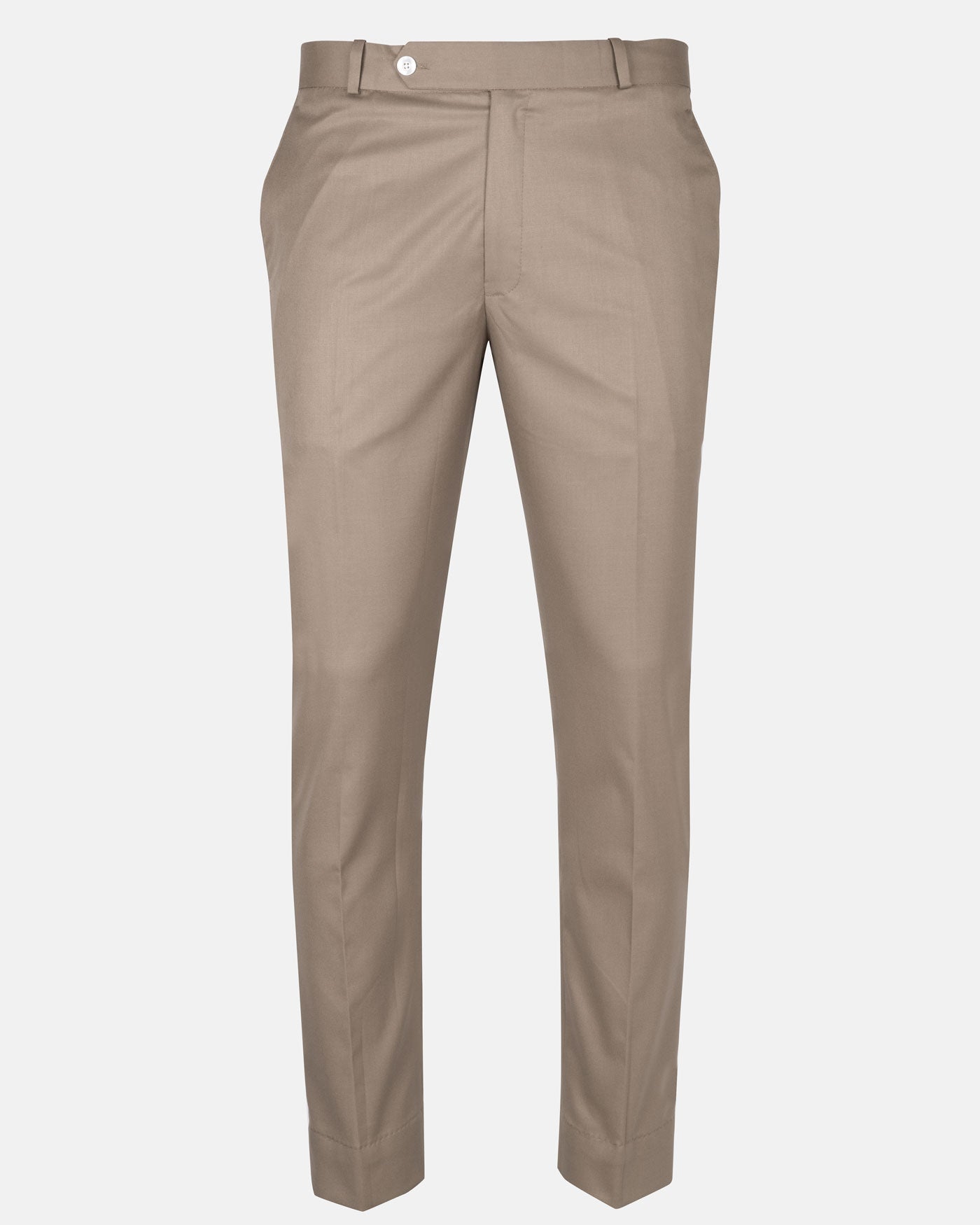 Zernol Khaki Formal Cotton Stretchable Pant - John Ellies
