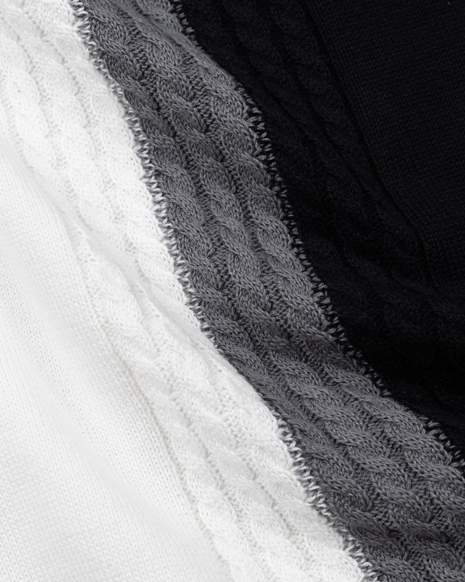 Sarrix White Stripes Cotton Polo T-Shirt - John Ellies