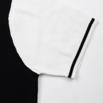 Sarrix White Stripes Cotton Polo T-Shirt - John Ellies