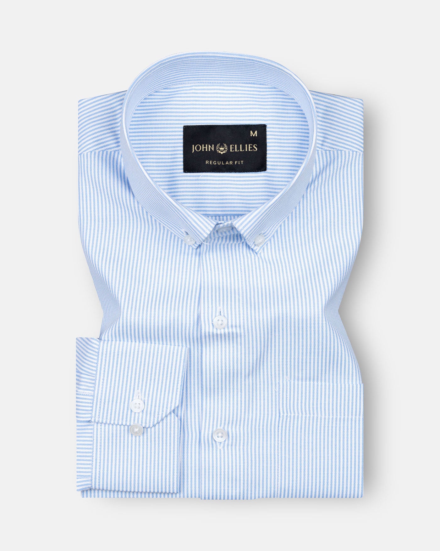 Siento Felix Jordy Blue Stripe Oxford Cotton Shirt - John Ellies