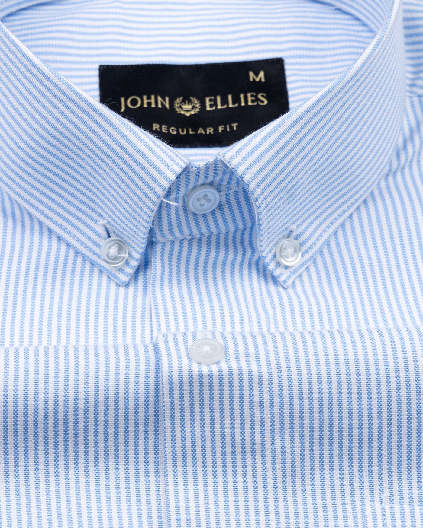 Siento Felix Jordy Blue Stripe Oxford Cotton Shirt - John Ellies