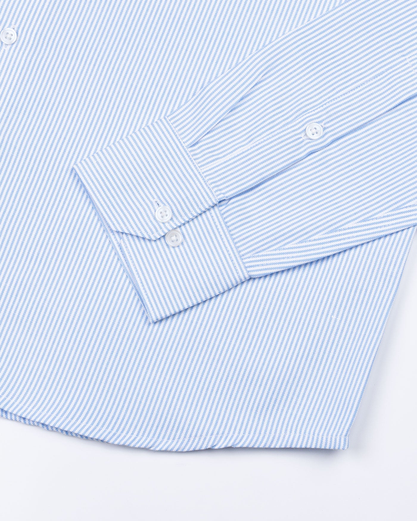 Siento Felix Jordy Blue Stripe Oxford Cotton Shirt - John Ellies