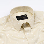 Artistic Pearl Yellow Cotton Printed Shirt - John Ellies