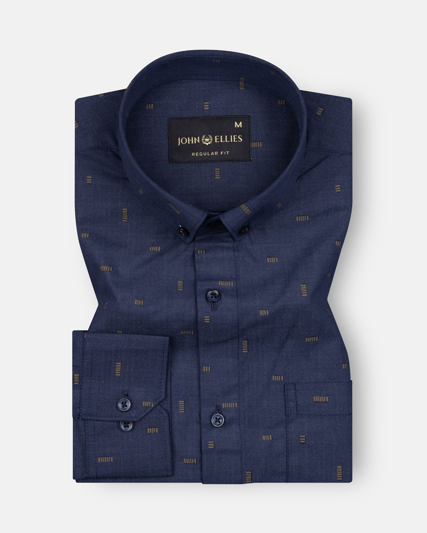 Artistic Patrick Blue Cotton Printed Shirt - John Ellies