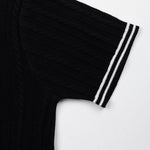 Oksira Black Cotton Polo T-Shirt - John Ellies