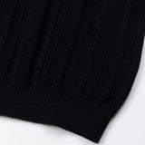 Oksira Black Cotton Polo T-Shirt - John Ellies