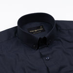 Artistic Midnight Navy Cotton Printed Shirt - John Ellies