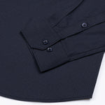 Artistic Midnight Navy Cotton Printed Shirt - John Ellies