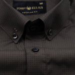 Artistic Hemlock Olive Cotton Printed Shirt - John Ellies