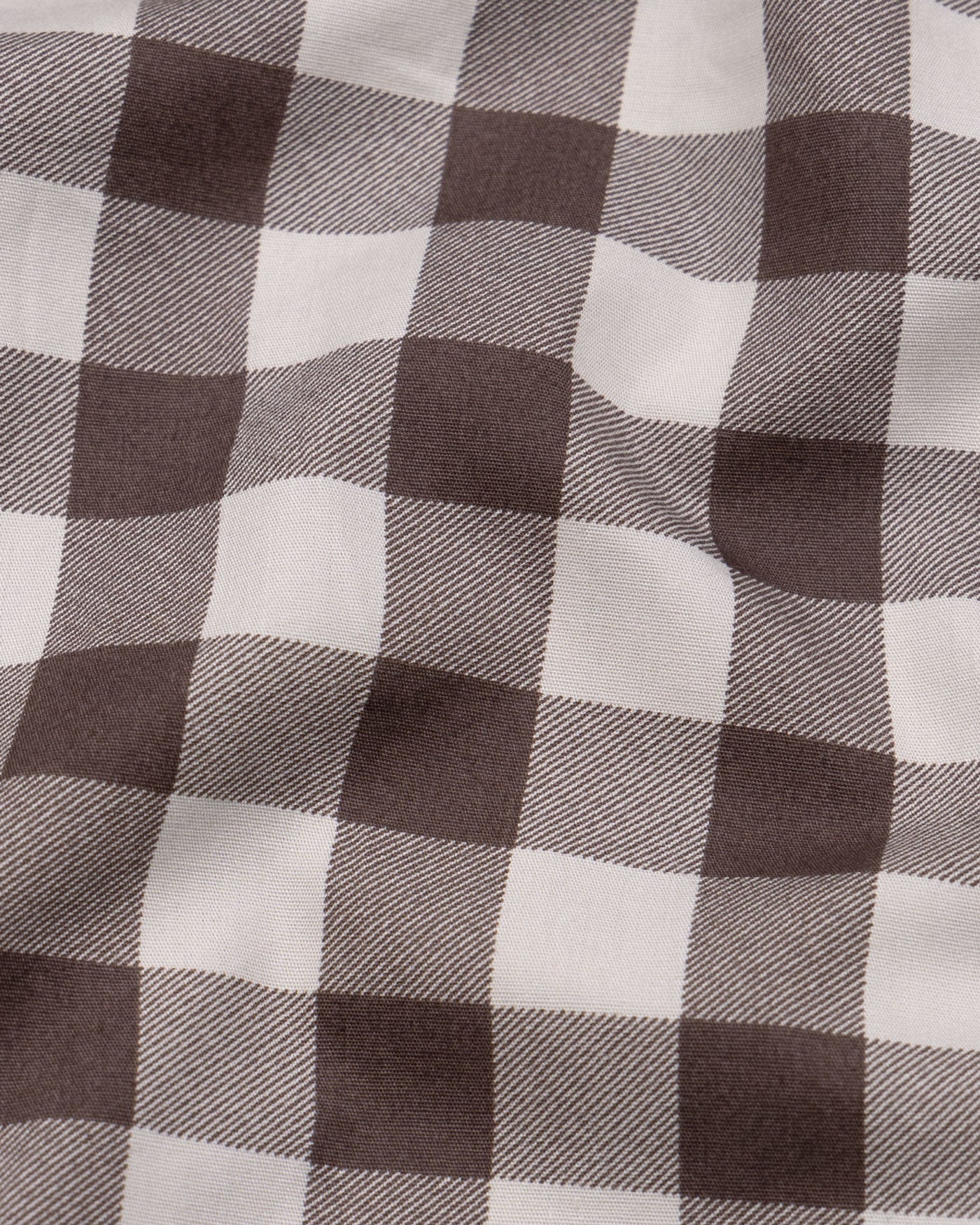 Sven Tuscan Brown Cotton Checked Printed Shirt - John Ellies