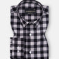 Sven Eerie Black Cotton Checked Printed Shirt - John Ellies