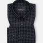 Sven Vampire Black Cotton Checked Printed Shirt - John Ellies