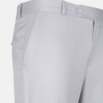 Zernol Silver Formal Cotton Stretchable Pant - John Ellies