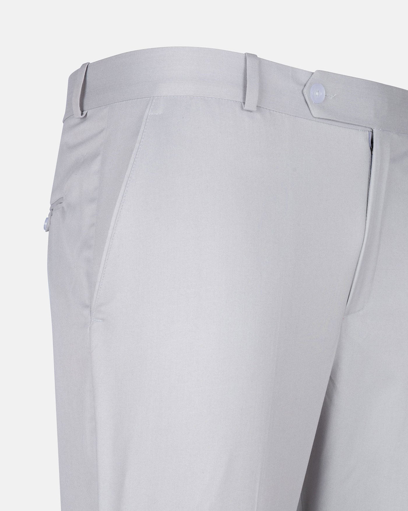Zernol Silver Formal Cotton Stretchable Pant - John Ellies