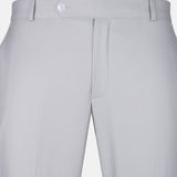 Zernol Silver Formal Cotton Stretchable Pant - John Ellies