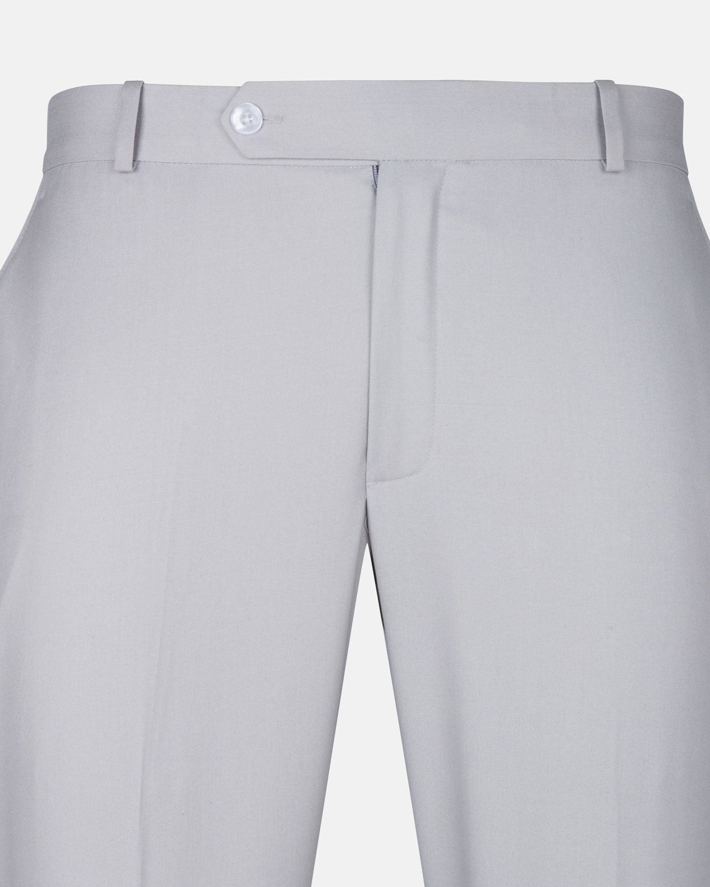 Zernol Silver Formal Cotton Stretchable Pant - John Ellies