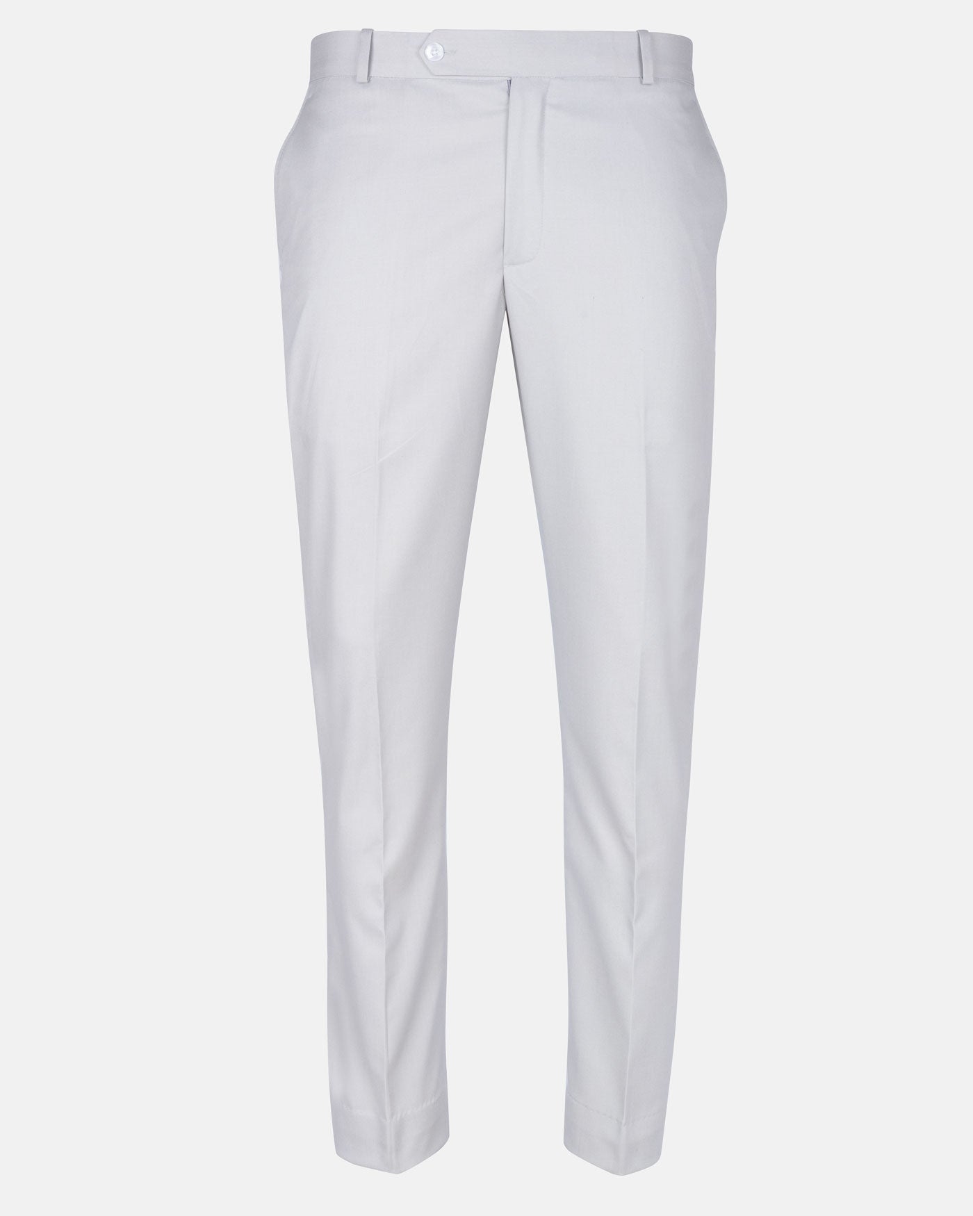 Zernol Silver Formal Cotton Stretchable Pant - John Ellies
