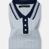 Oksira Sky Blue Cotton Polo T-Shirt - John Ellies