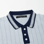 Oksira Sky Blue Cotton Polo T-Shirt - John Ellies