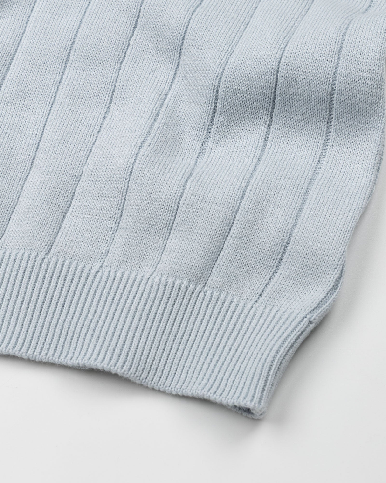 Oksira Sky Blue Cotton Polo T-Shirt - John Ellies