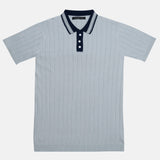 Oksira Sky Blue Cotton Polo T-Shirt - John Ellies