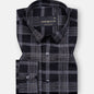 Sven Raisin Black Cotton Checked Printed Shirt - John Ellies