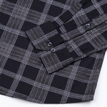 Sven Raisin Black Cotton Checked Printed Shirt - John Ellies