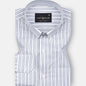 Coastal White Cotton Stripe Shirt - John Ellies