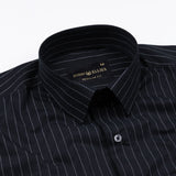 Coastal Black Line Cotton Stripe Shirt