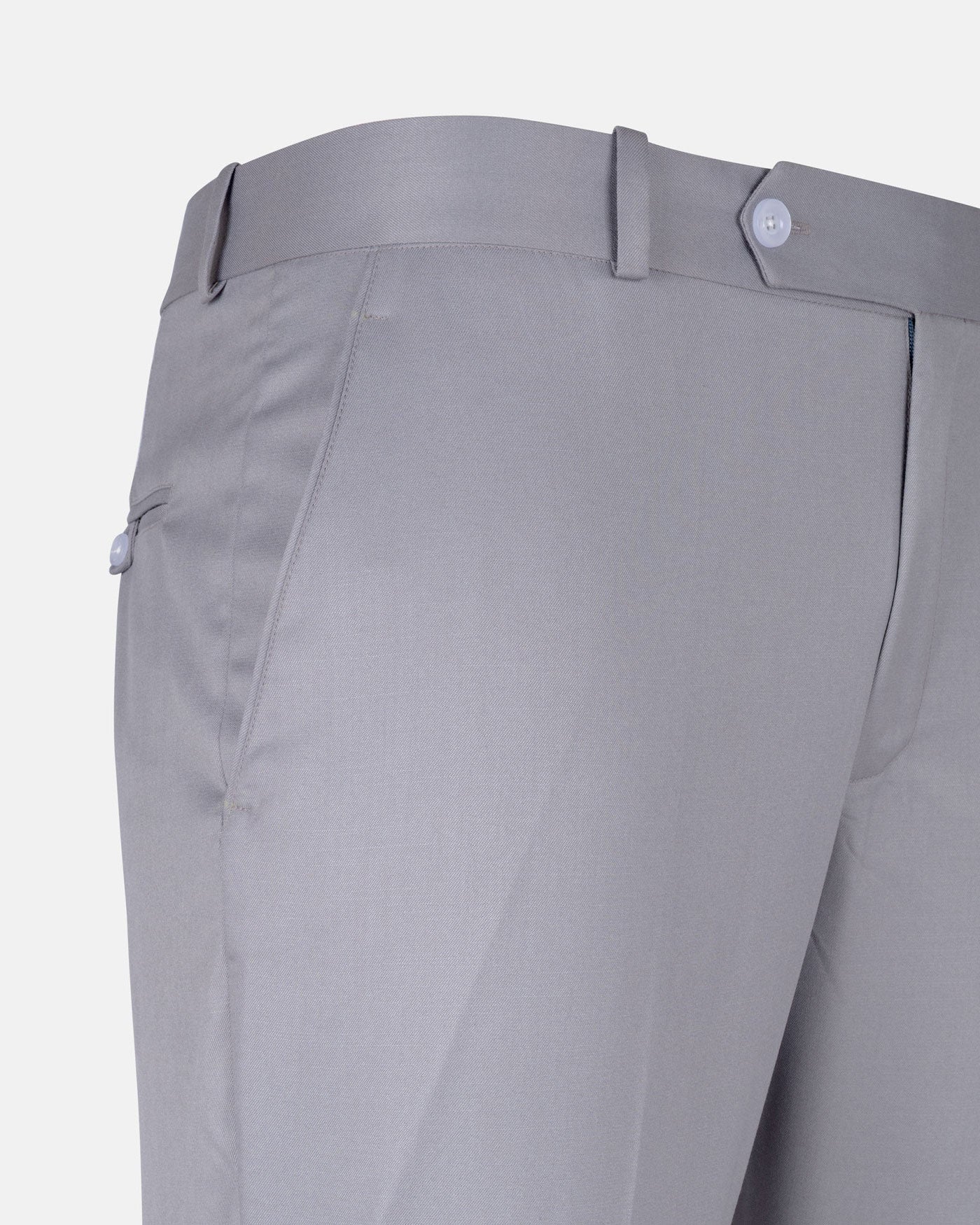 Zernol Grey Formal Cotton Stretchable Pant - John Ellies