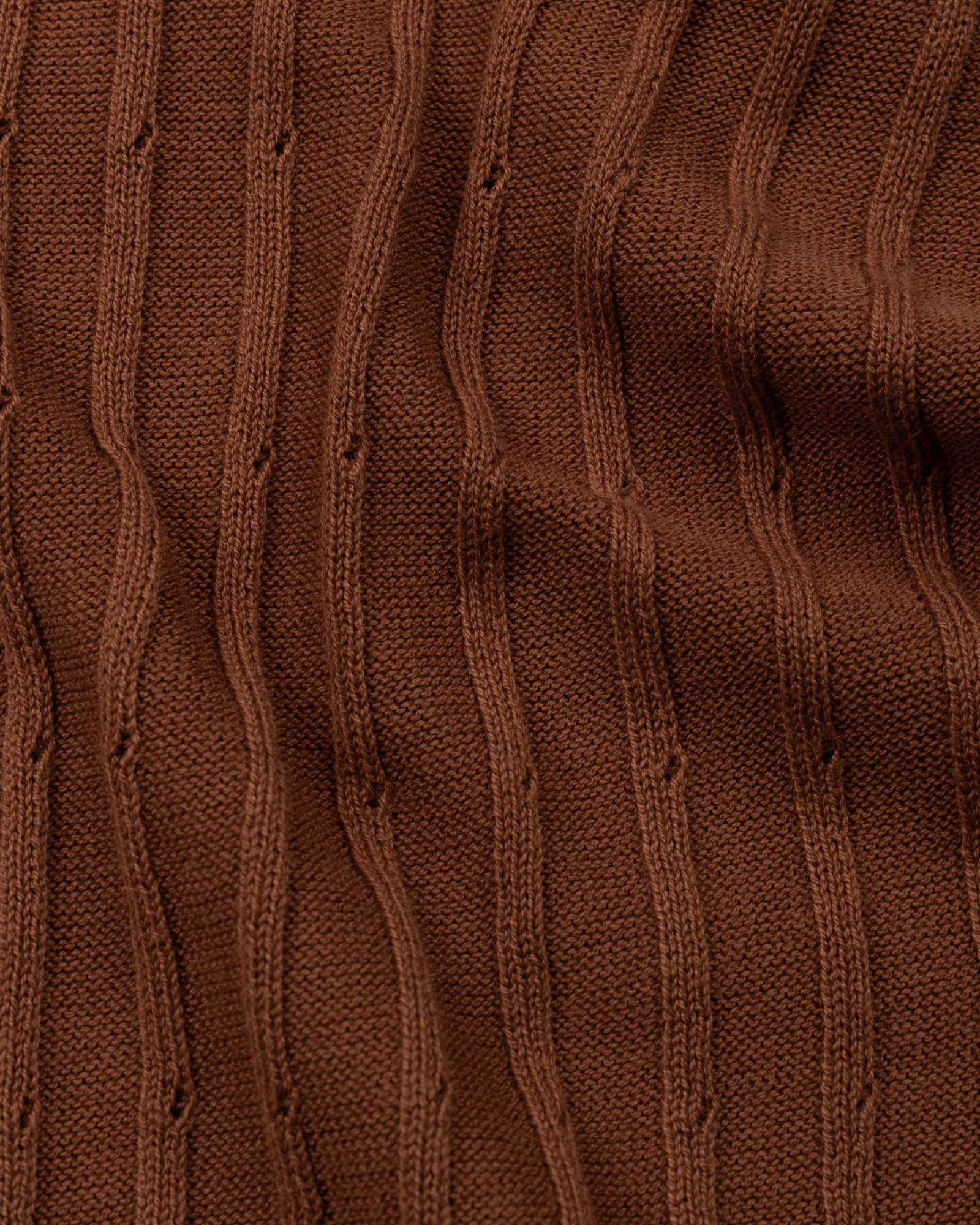 Oksira Brown Cotton Polo T-Shirt - John Ellies