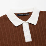 Oksira Brown Cotton Polo T-Shirt - John Ellies