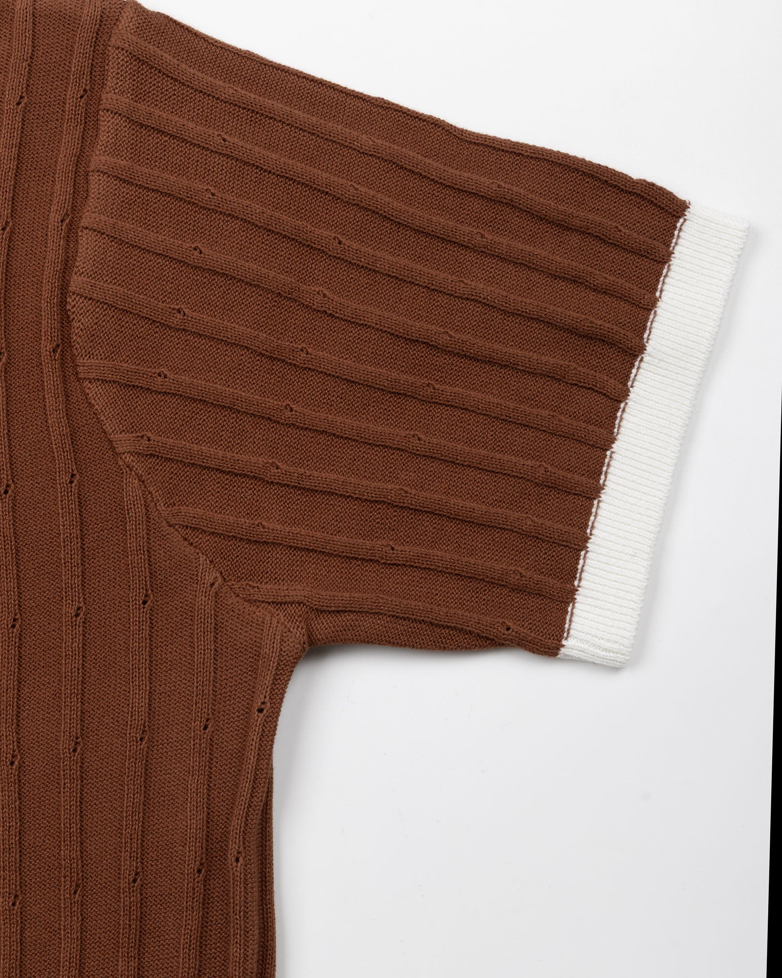 Oksira Brown Cotton Polo T-Shirt - John Ellies