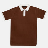 Oksira Brown Cotton Polo T-Shirt - John Ellies