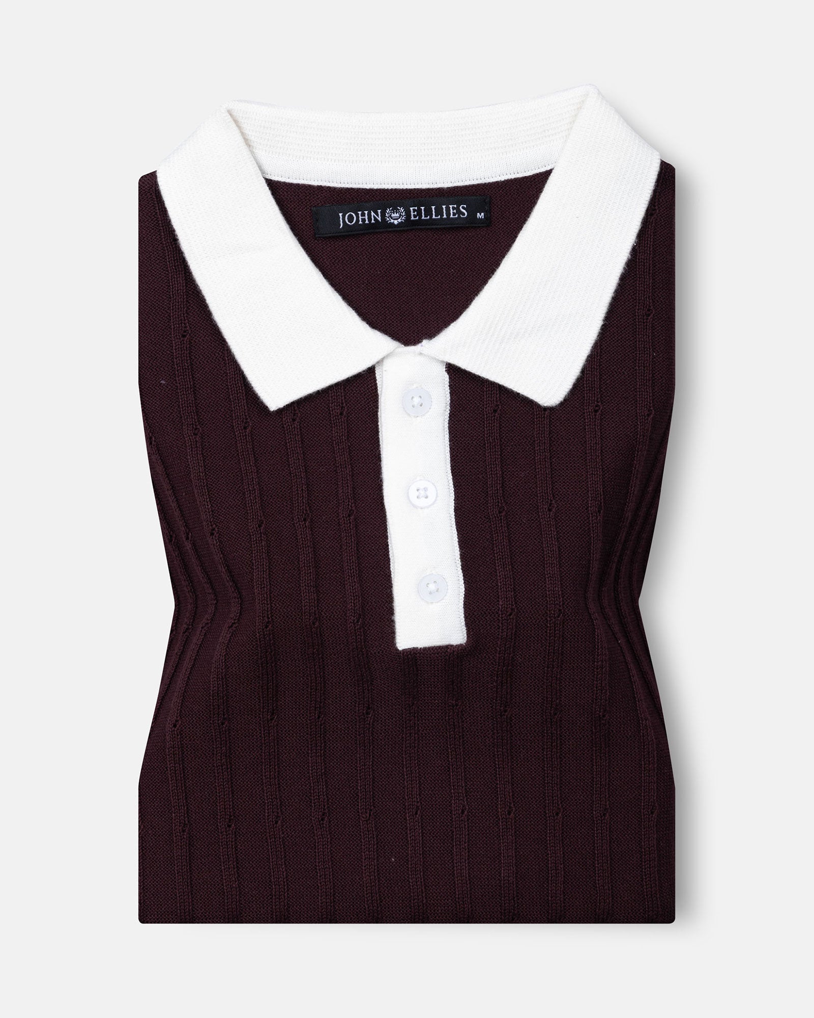 Oksira Wine Cotton Polo T-Shirt - John Ellies