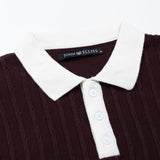 Oksira Wine Cotton Polo T-Shirt - John Ellies