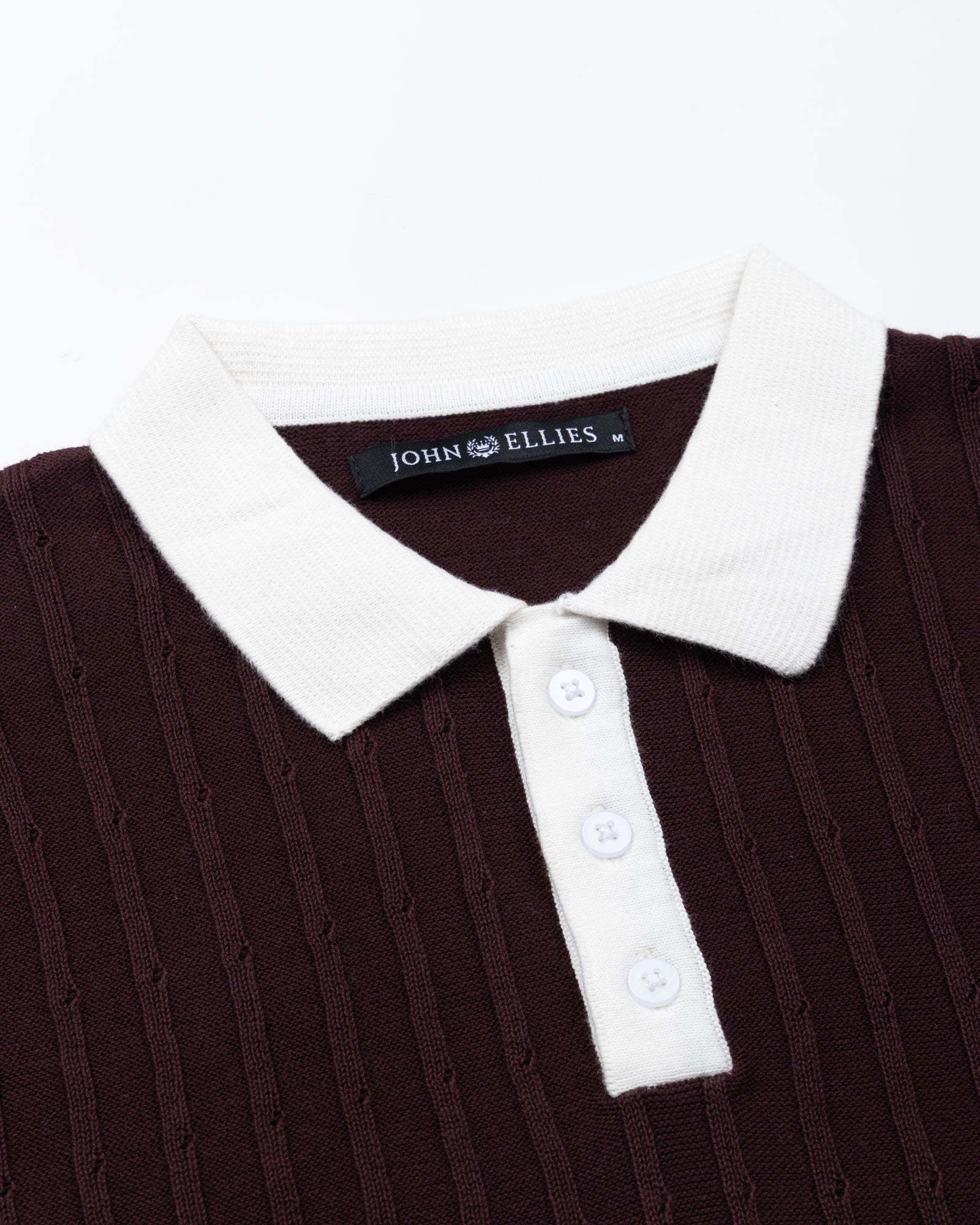 Oksira Wine Cotton Polo T-Shirt - John Ellies
