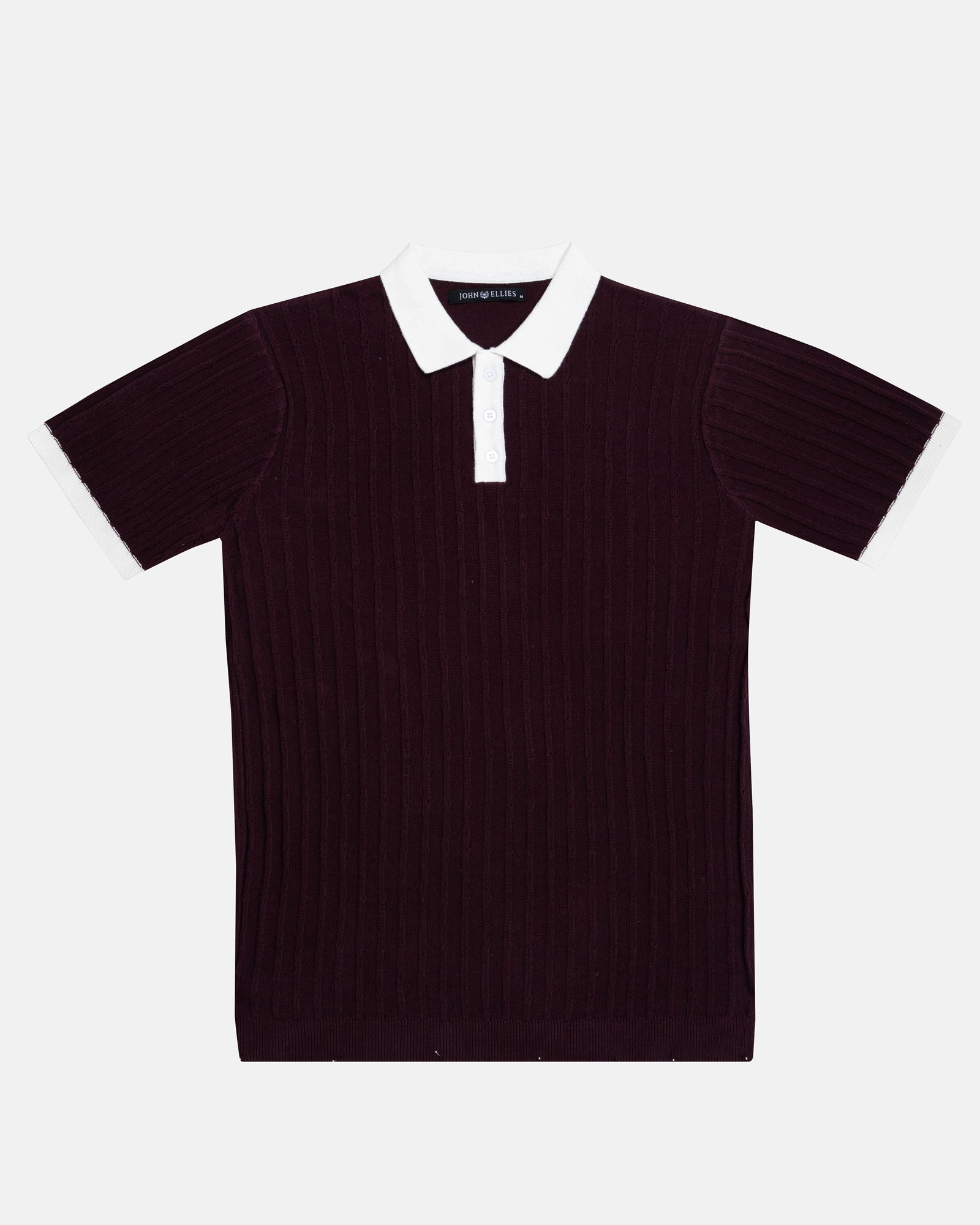 Oksira Wine Cotton Polo T-Shirt - John Ellies