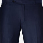 Cryon Navy Blue Formal Cotton Pant - John Ellies